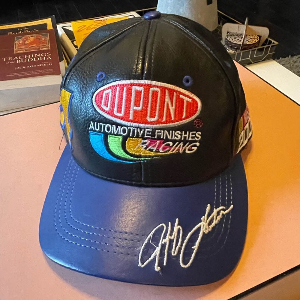 DuPont Nascar Racing Leather Cap
